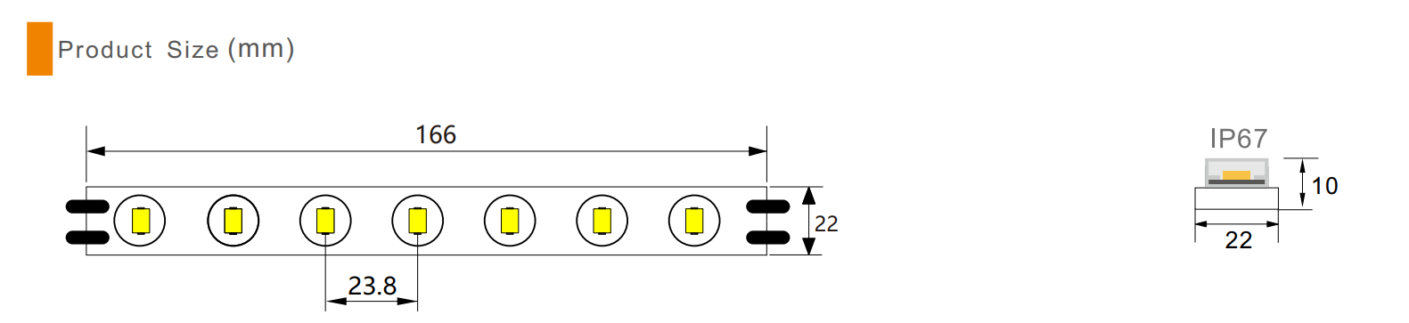 Flexible LED Wall Wash Stripelight/Single CCT(图2)